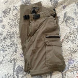 Cargo pants with zip away legs